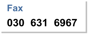 Fax 030  631  6967